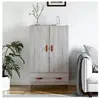 vidaXL Buffet haut sonoma gris 69,5x31x115 cm bois d'ingénierie