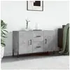 vidaXL Buffet gris béton 100x36x60 cm bois d'ingénierie