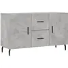vidaXL Buffet gris béton 100x36x60 cm bois d'ingénierie