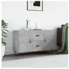 vidaXL Buffet gris béton 100x36x60 cm bois d'ingénierie