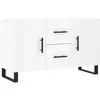 vidaXL Buffet blanc 100x36x60 cm bois d'ingénierie