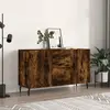 vidaXL Buffet chêne fumé 100x36x60 cm bois d'ingénierie