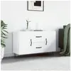 vidaXL Buffet blanc 100x36x60 cm bois d'ingénierie