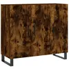 vidaXL Buffet chêne fumé 90x34x80 cm bois d'ingénierie