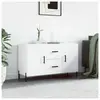 vidaXL Buffet blanc 100x36x60 cm bois d'ingénierie