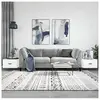 vidaXL Tables basses 2 pcs blanc 50x50x40 cm bois d'ingénierie