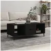 vidaXL Table basse noir 102x50x40 cm bois d'ingénierie
