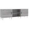 vidaXL Meuble TV sonoma gris 150x30x50 cm bois d'ingénierie