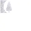 vidaXL Sapin de Noël artificiel à charnières avec support blanc 300 cm