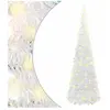 vidaXL Sapin de Noël artificiel escamotable 150 LED blanc 180 cm