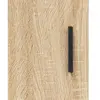 vidaXL Buffet haut Chêne sonoma 69,5x34x180 cm Bois d'ingénierie