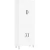 vidaXL Buffet haut Blanc 69,5x34x180 cm Bois d'ingénierie