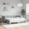 vidaXL Lit de jour avec lit gigogne gris clair 90x190 cm velours