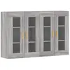 vidaXL Armoires murales 2 pcs sonoma gris bois d'ingénierie