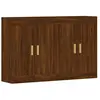 vidaXL Armoires murales 2 pcs chêne marron bois d'ingénierie