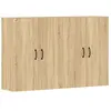 vidaXL Armoires murales 2 pcs chêne sonoma bois d'ingénierie