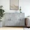 vidaXL Armoires murales 2 pcs gris béton bois d'ingénierie
