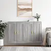 vidaXL Armoires murales 2 pcs sonoma gris bois d'ingénierie