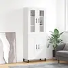 vidaXL Buffet haut Blanc 69,5x34x180 cm Bois d'ingénierie