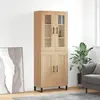 vidaXL Buffet haut Chêne sonoma 69,5x34x180 cm Bois d'ingénierie
