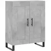 vidaXL Buffet haut Gris béton 69,5x34x180 cm Bois d'ingénierie