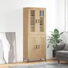 vidaXL Buffet haut Chêne sonoma 69,5x34x180 cm Bois d'ingénierie
