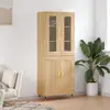 vidaXL Buffet haut Chêne sonoma 69,5x34x180 cm Bois d'ingénierie