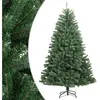 vidaXL Sapin de Noël artificiel à charnières avec support vert 240 cm