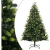 vidaXL Sapin de Noël artificiel à charnières avec support 120 cm