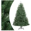 vidaXL Sapin de Noël artificiel à charnières avec support vert 210 cm
