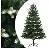 vidaXL Sapin de Noël artificiel à charnières avec neige floquée 150 cm