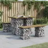 vidaXL Banc de jardin design gabion 100x70x72 cm bois de pin imprégné