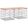 vidaXL Banc de jardin design gabion 103x44x42cm bois massif de douglas