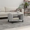 vidaXL Table basse sonoma gris 60x50x40 cm bois d'ingénierie