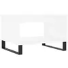vidaXL Table basse blanc 60x50x40 cm bois d'ingénierie