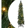 vidaXL Arbre de Noël artificiel pré-éclairé avec 60 LED 120 cm