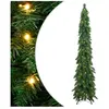 vidaXL Arbre de Noël artificiel pré-éclairé avec 130 LED 210 cm