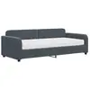 Lit de jour avec matelas gris foncé 90x200 cm velours Vidaxl Gris foncé