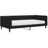 vidaXL Lit de jour avec matelas noir 100x200 cm velours