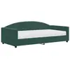 vidaXL Lit de jour avec matelas vert foncé 100x200 cm velours 3197286