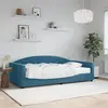 vidaXL Lit de jour avec matelas bleu 100x200 cm velours 3197283