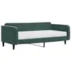 vidaXL Lit de jour avec matelas vert foncé 100x200 cm velours