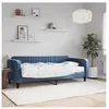 Non communiqué vidaXL Lit de jour avec matelas bleu 90x200 cm velours