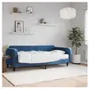 vidaXL Lit de jour avec matelas bleu 100x200 cm velours