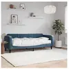 vidaXL Vidaxl Lit De Jour Avec Matelas Bleu 80x200 Cm Velours