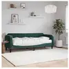 Non communiqué vidaXL Lit de jour avec matelas vert foncé 80x200 cm velours