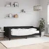 vidaXL Lit de jour avec matelas noir 90x190 cm tissu