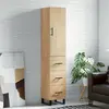 vidaXL Buffet haut Chêne sonoma 34,5x34x180 cm Bois d'ingénierie