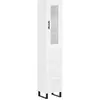 vidaXL Buffet haut Blanc 34,5x34x180 cm Bois d'ingénierie