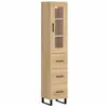 vidaXL Buffet haut Chêne sonoma 34,5x34x180 cm Bois d'ingénierie
